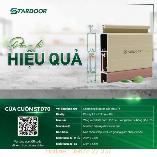 Cửa cuốn Stardoor STD70
